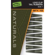 Mansoane de fixare Fox Edges Naturals Lead Clip Tail Rubbers